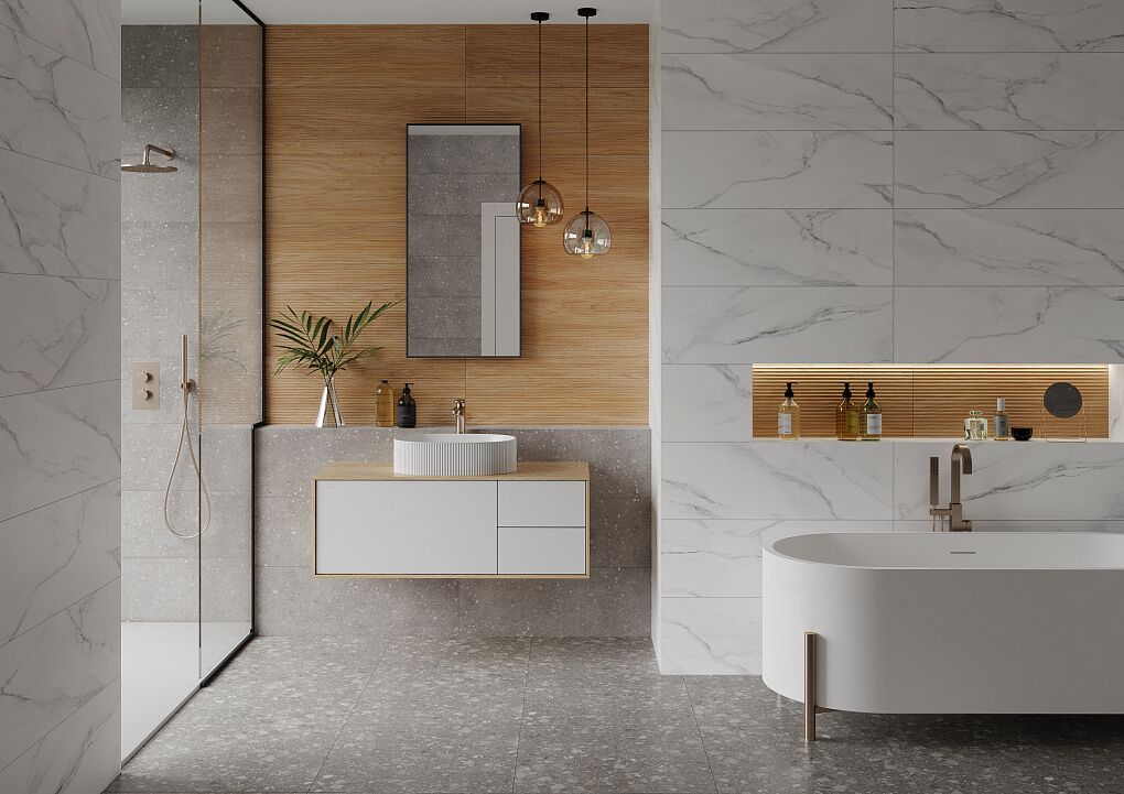 Gracia Ceramica Terrazzo matt grey PG 01 600х600